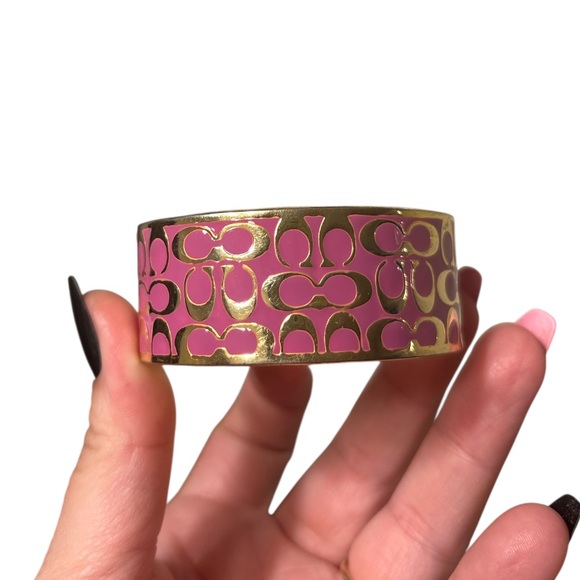 Coach Pink and Gold Signature Bracelet - Picture 1 of 3